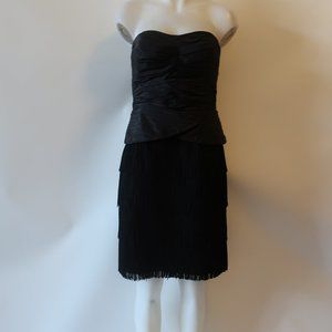 GUSTAVO CADILE SILK STRAPLESS BUSTIER DRESS 8 *